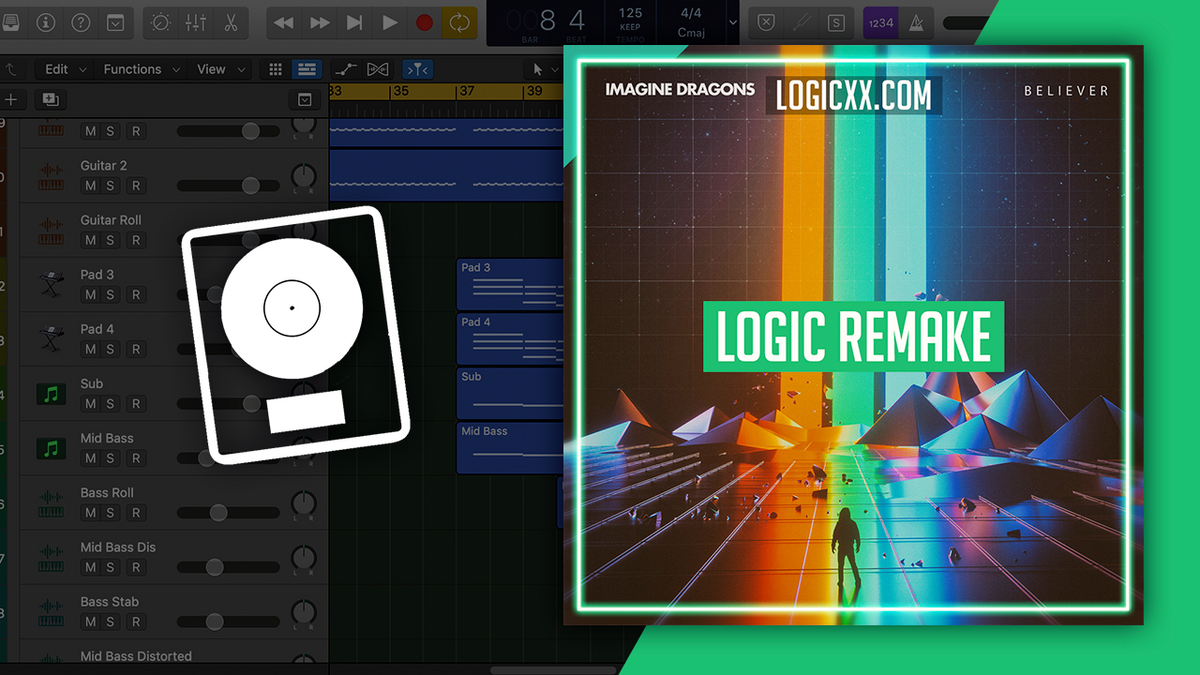 Imagine Dragons - Believer Logic Pro Remake (Dance Template) – logicxx