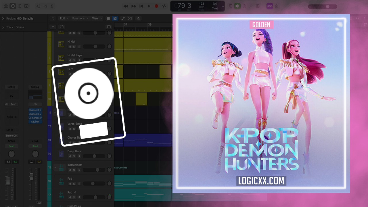 Huntrix - Golden KPop Demon Hunters Logic Pro Remake (K-Pop) – logicxx