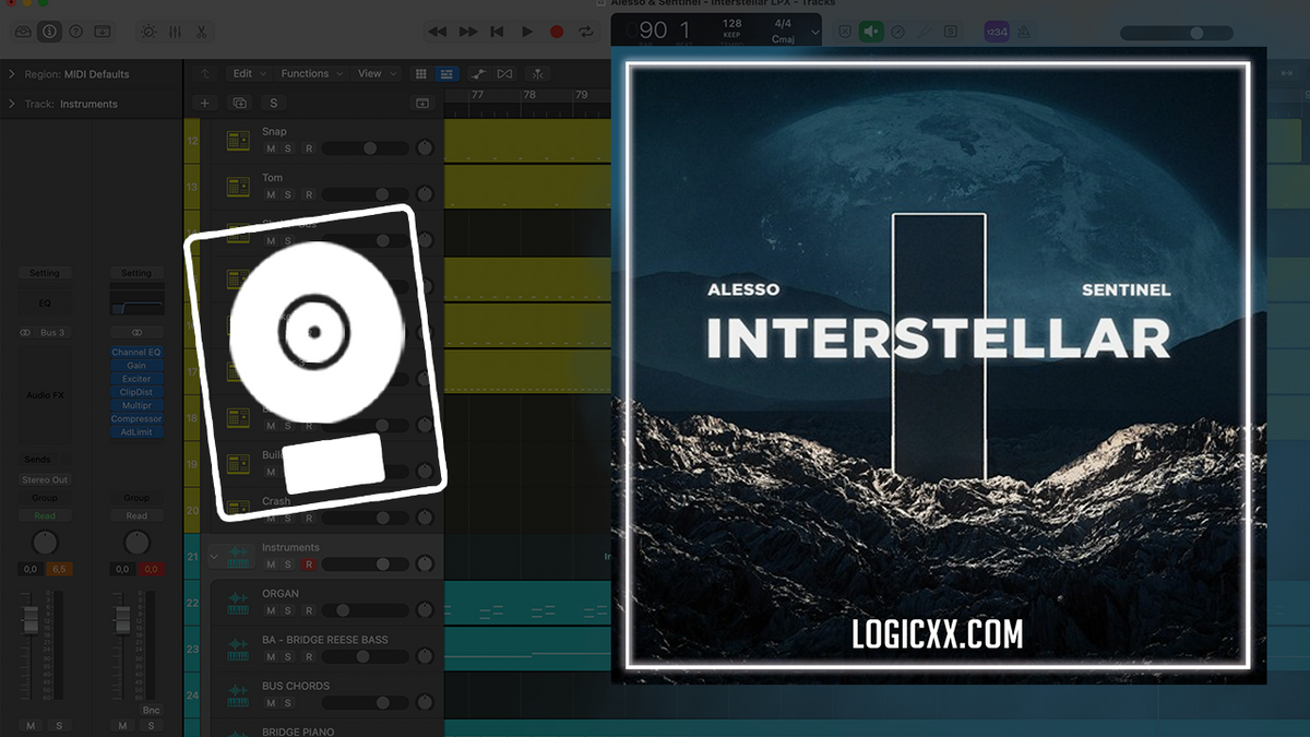 Alesso & Sentinel - Interstellar Logic Pro Remake (Progressive House ...