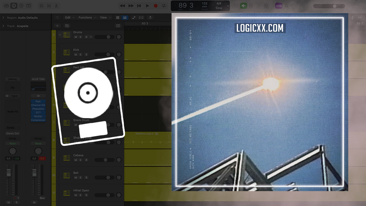 Logic Afro Aaron Hibell feat. Alex Wann - Set Me Free Logic Pro Remake (Afro Hous ...
