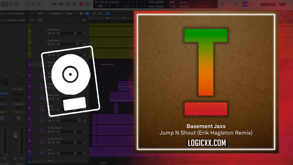 Basement Jaxx - Jump N Shut (Erik Hagleton Remix) Logic Pro Remake (Te ...