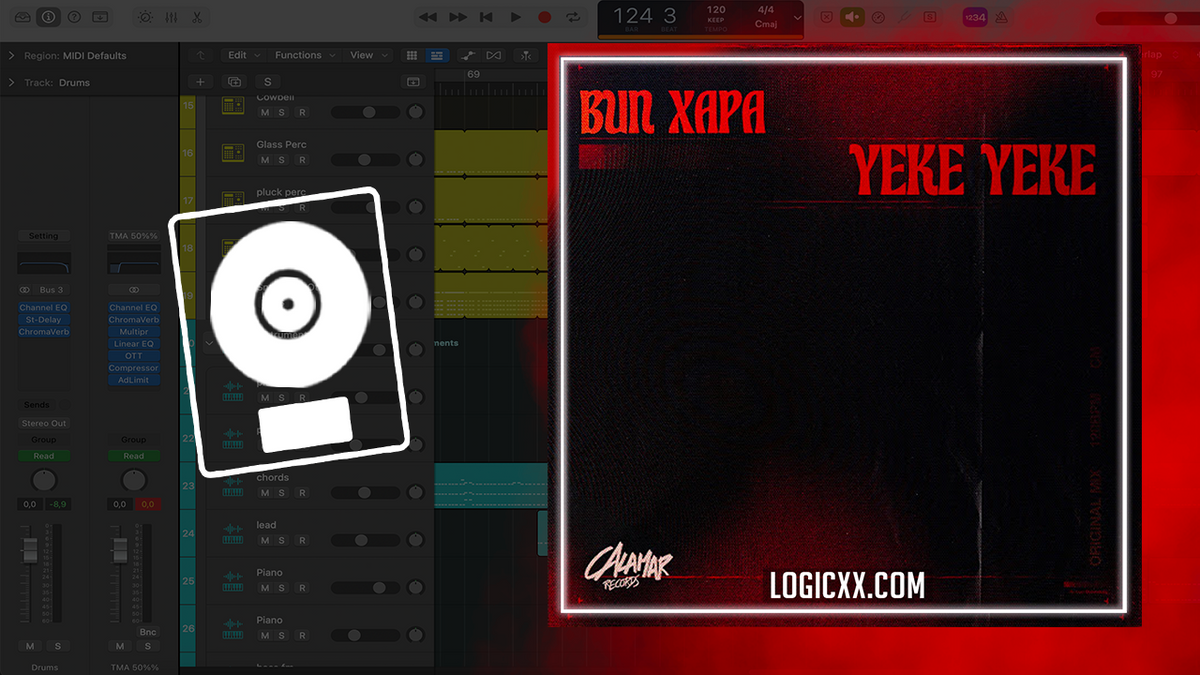 Logic Afro Bun Xapa - Yeke Yeke Logic Pro Remake (Afro House) β logicxx