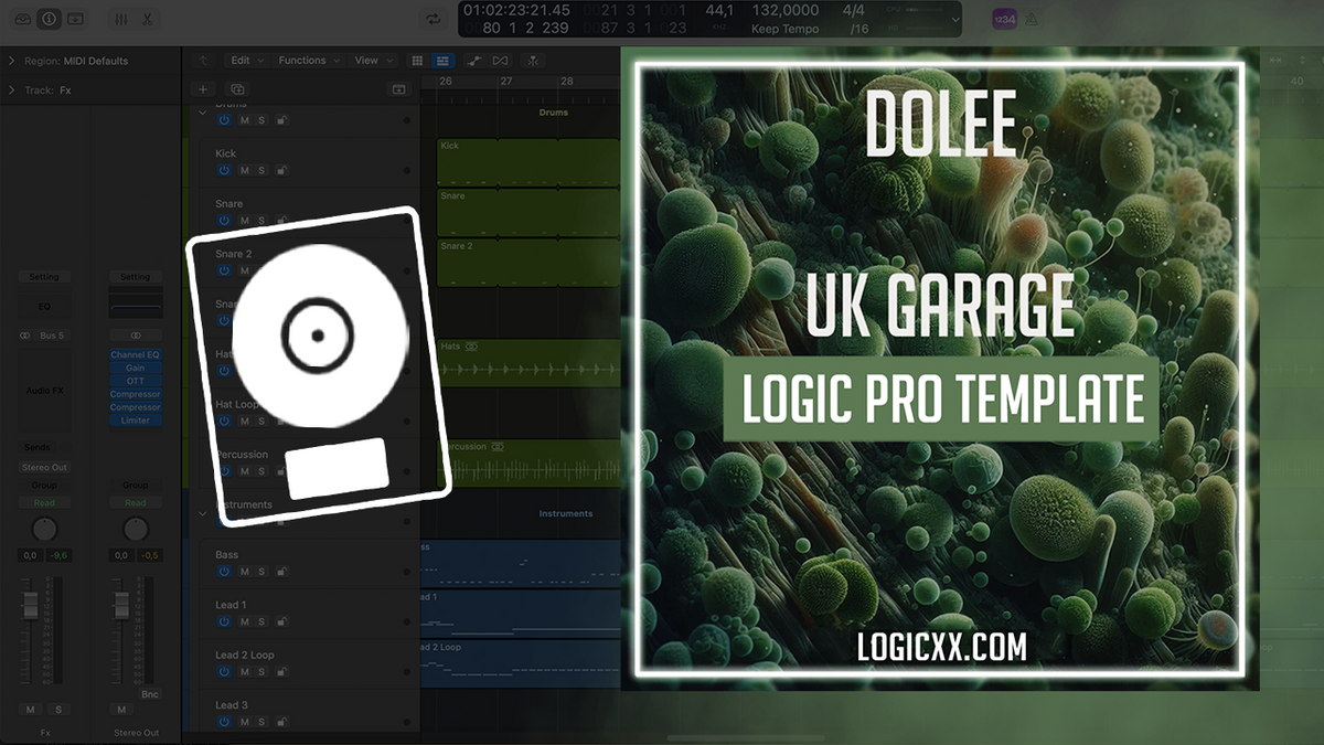 Dolee - UK Garage Logic Pro Template (Pluko, Fred again Style) – logicxx