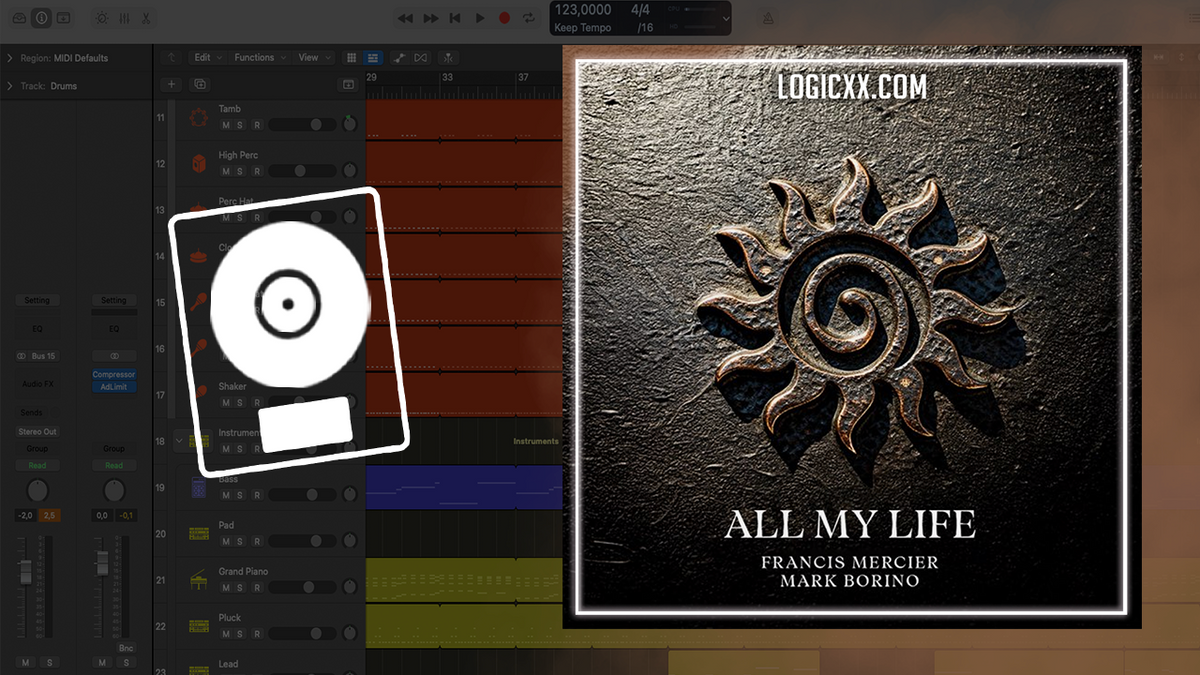 Logic Afro Francis Mercier, Mark Borino - All My Life Logic Pro Remake (Afro Hous ...