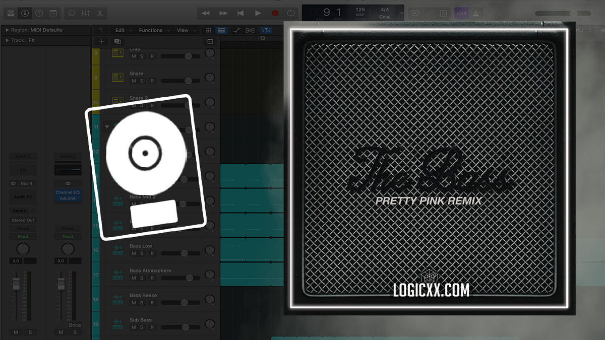 Julian Jordan - The Bass (Pretty Pink Remix) Logic Pro Remake (Progres ...
