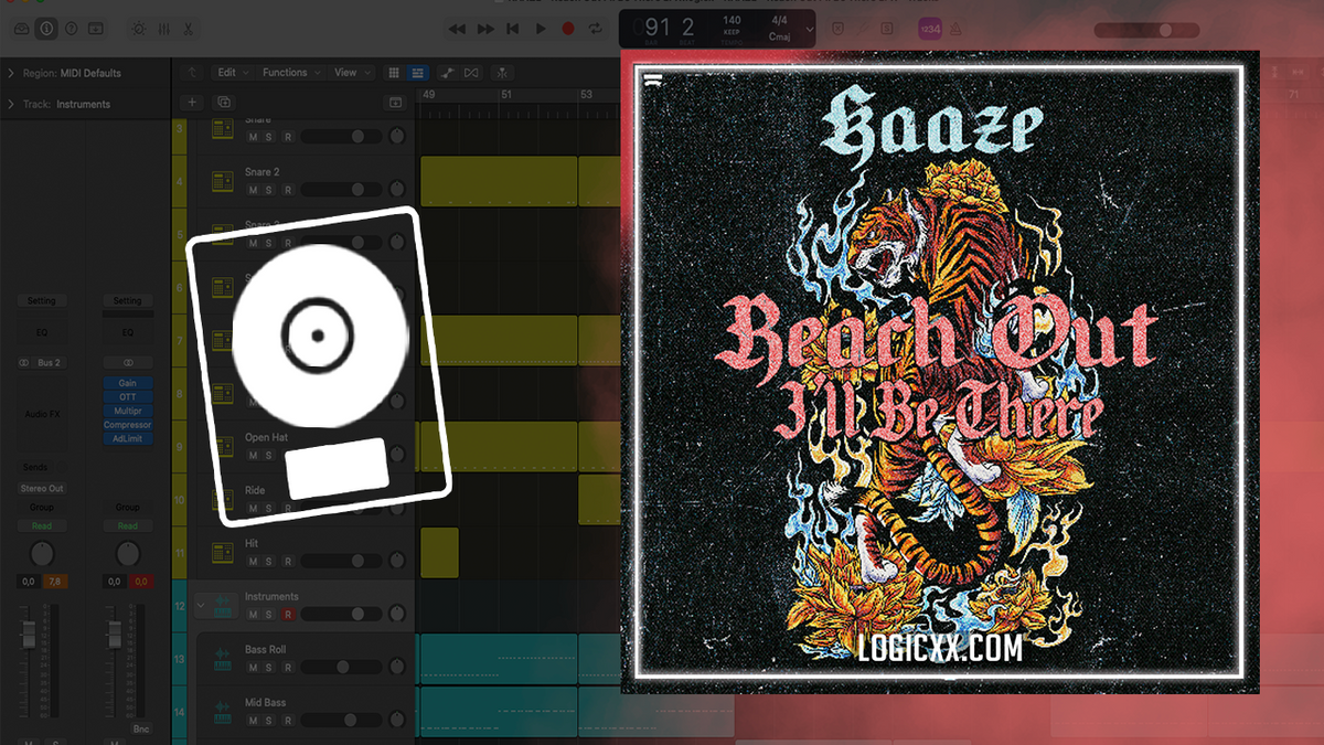 KAAZE - Reach Out I'll Be There Logic Pro Remake (Mainstage) – logicxx