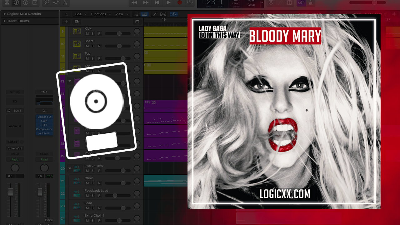 Lady Gaga - Bloody Mary Logic Pro Remake (Pop) – logicxx
