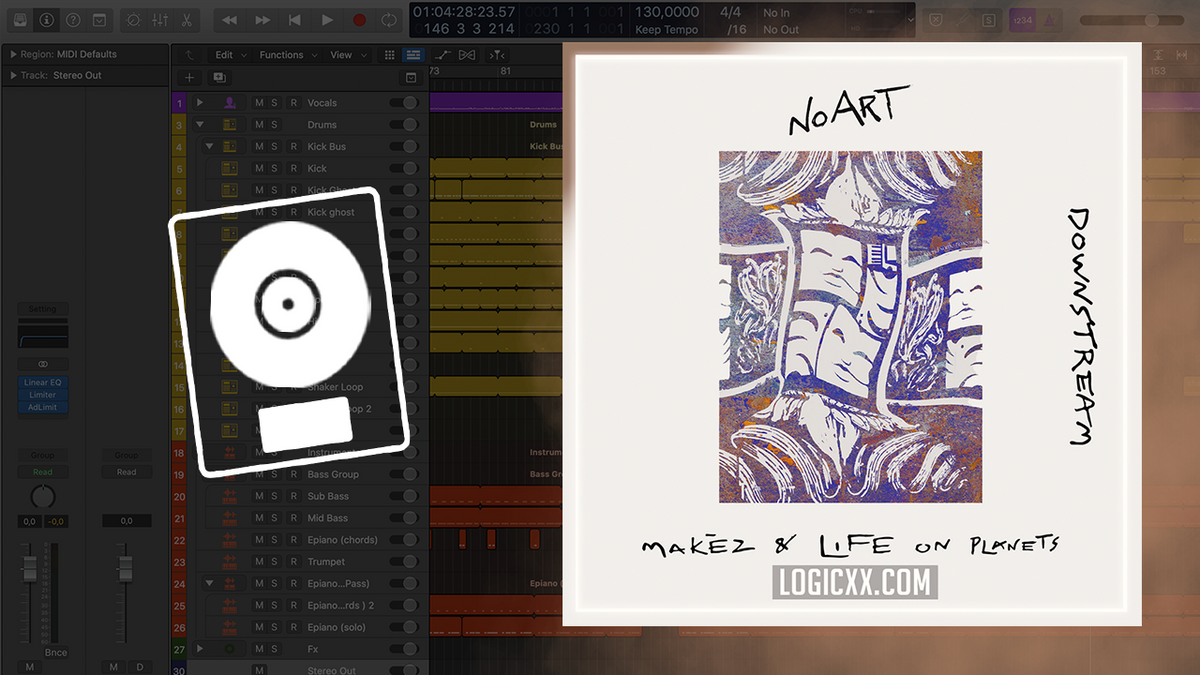 Makèz & Life on Planets - Downstream Logic Pro Remake (House) – logicxx
