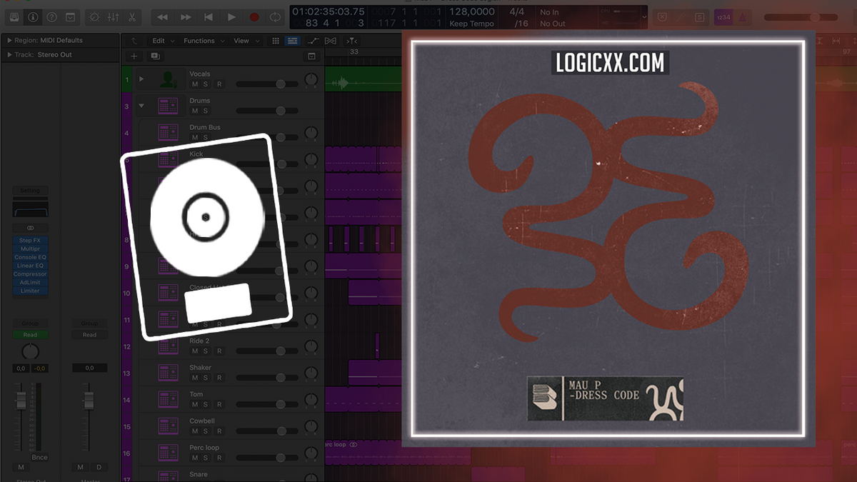 Mau P - Dress Code Logic Pro Remake (Tech House) – logicxx
