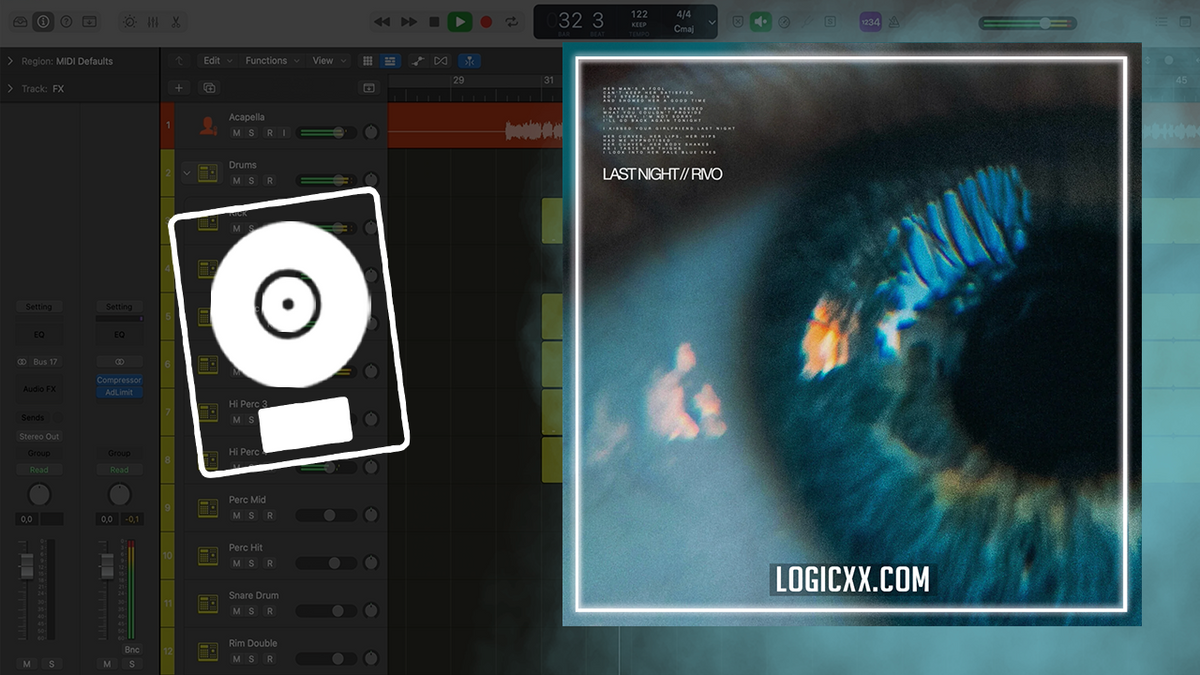 Logic Afro Rivo - Last Night Logic Pro Remake (Afro House) β logicxx