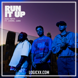 Wax Motif, Juos - Run It Up (feat 24hrs) Logic Pro Remake (Bass House)