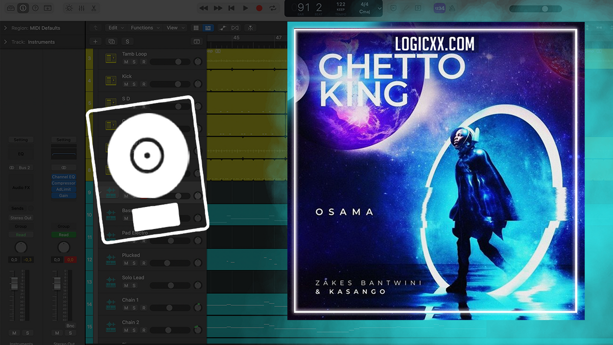 Zakes Bantwini, Kasango - Osama Logic Pro Remake (Afro House) – logicxx