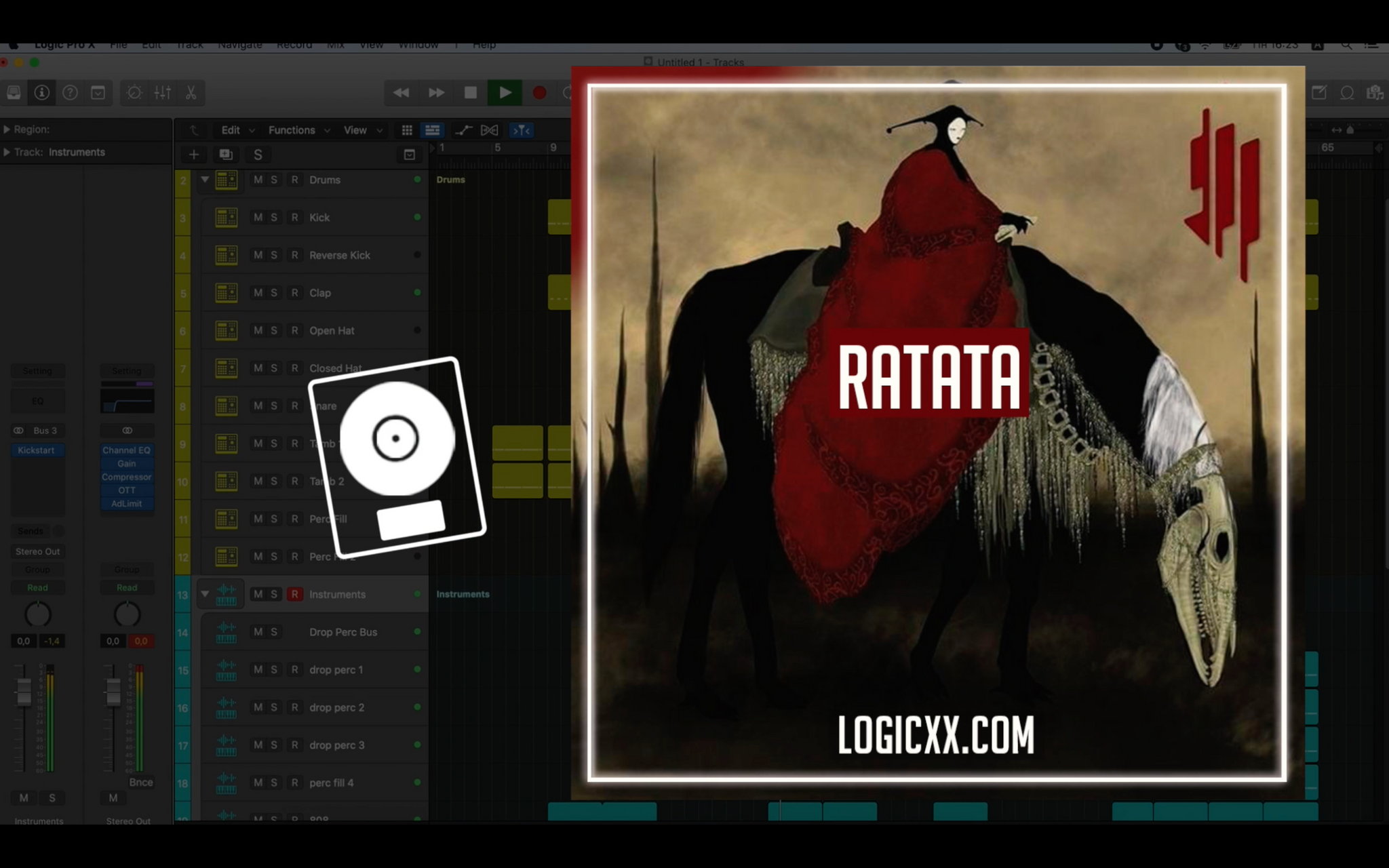 Skrillex, Missy Elliott & Mr. Oizo -RATATA Logic Pro Remake