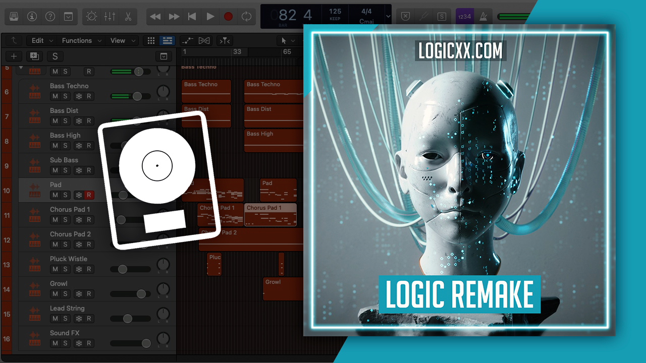 Anyma - Running feat. Meg Myers Logic Pro Remake (Techno) – logicxx