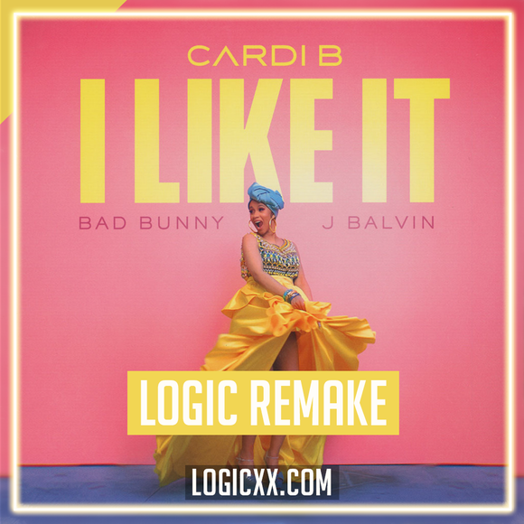 Cardi B, Bad Bunny & J Balvin - I like it Logic Pro Remake (Hip-hop Template)