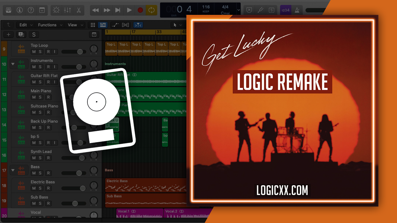 Daft Punk ft. Pharrell Williams, Nile Rodgers - Get Lucky Logic