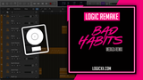 Ed Sheeran - Bad Habits (Meduza Remix) Logic Pro Remake (Dance)