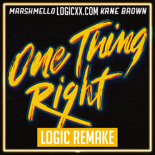 Marshmello & Kane Brown - One thing right Logic Pro Template (Dance)