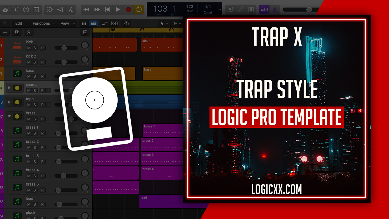 paraply godkende klient Trap X - Trap Style Logic Pro Template – logicxx
