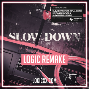 Vintage Culture & Slow Motion Remix ft Jorja Smith - Slow Down Logic Pro Remake (Deep House Template)